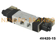 4V420-15 1/2 `` 5/2 طريقة صمام الملف اللولبي الهوائي DC24V AC220V
